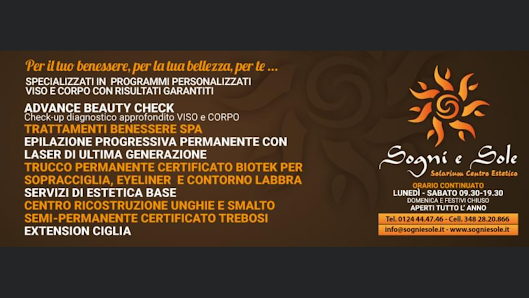 Immagine Sogni e Sole Centro Estetico Solarium Ciriè 1
